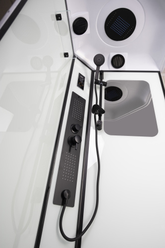 Душевая кабина Niagara Premium 69020134GDBLACK 100х100 трапеция с крышей ориентация универсальная - фото 4